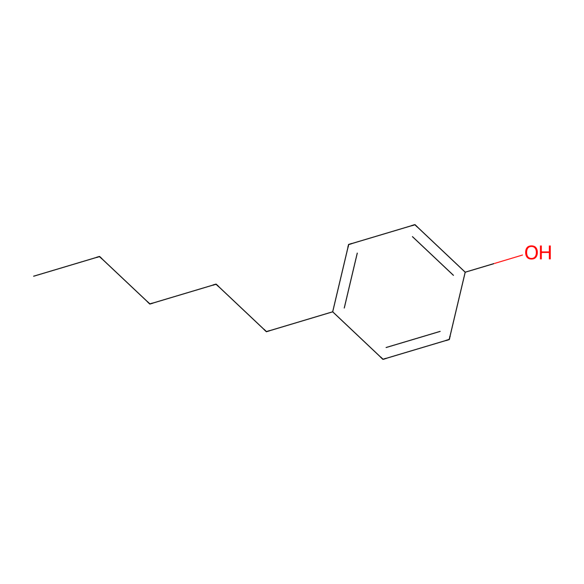 4-Pentylphenol molecular structure, CAS 1219805-30-7