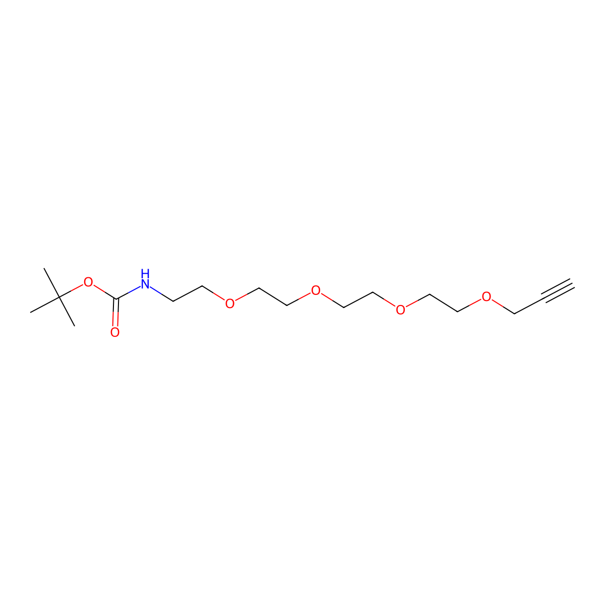 t-Boc-N-Amido-PEG4-Propargyl molecular structure, CAS 1219810-90-8