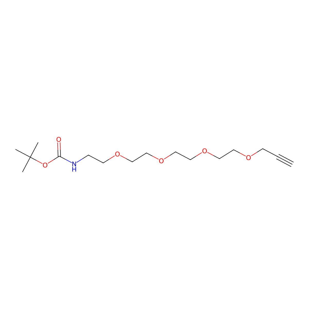 t-Boc-N-Amido-PEG4-Propargyl molecular structure, CAS 1219810-90-8