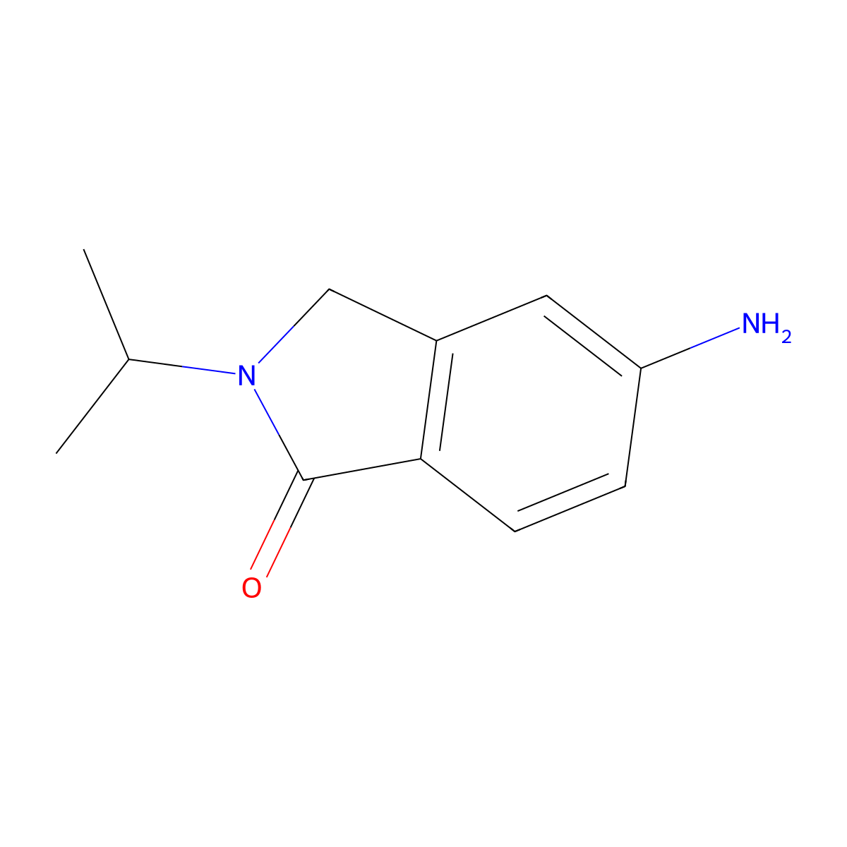 5-Amino-2-(propan-2-YL)-2,3-dihydro-1H-isoindol-1-one molecular structure, CAS 1219824-55-1