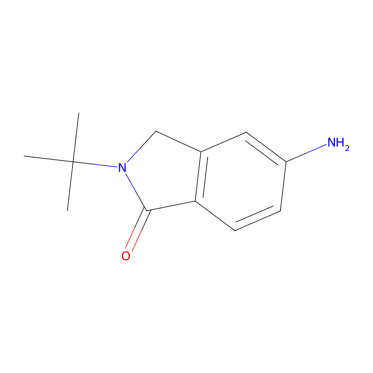 5-Amino-2-tert-butyl-2,3-dihydro-1H-isoindol-1-one molecular structure, CAS 1219824-58-4