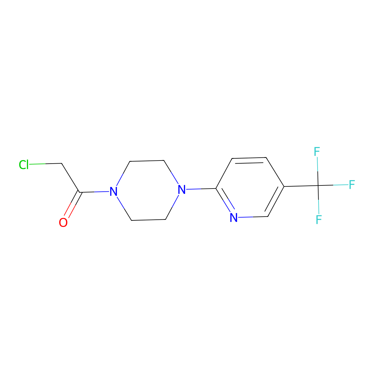 1-(Chloroacetyl)-4-[5-(trifluoromethyl)pyridin-2-yl]piperazine molecular structure, CAS 1219827-59-4