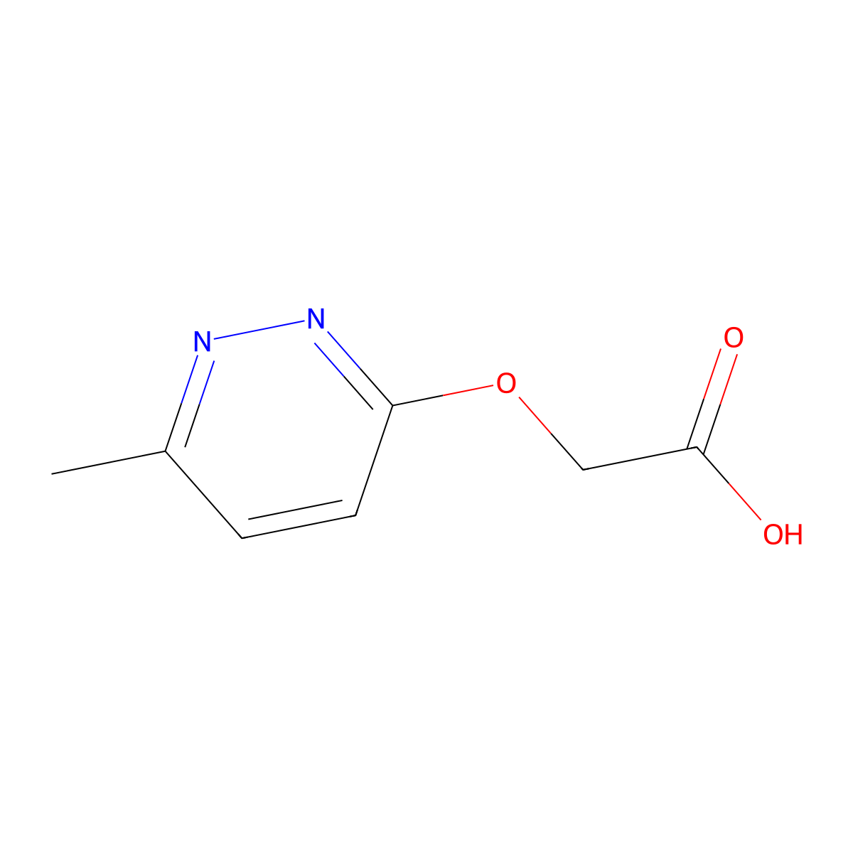 2-[(6-Methylpyridazin-3-yl)oxy]acetic acid molecular structure, CAS 1219827-74-3