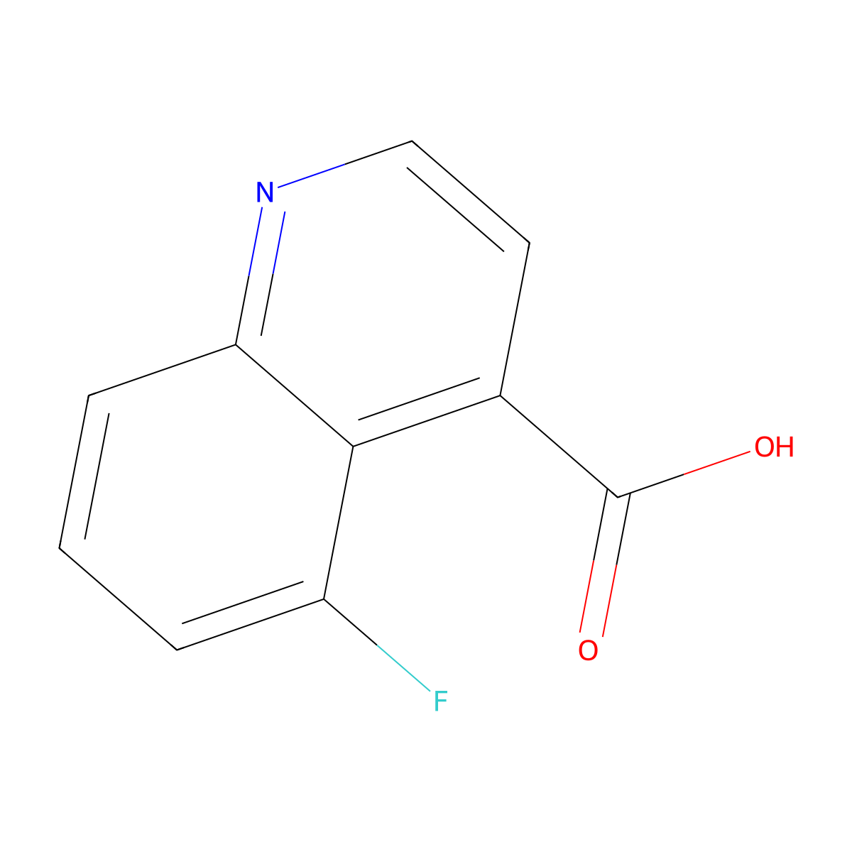 5-Fluoroquinoline-4-carboxylic acid molecular structure, CAS 1219834-23-7