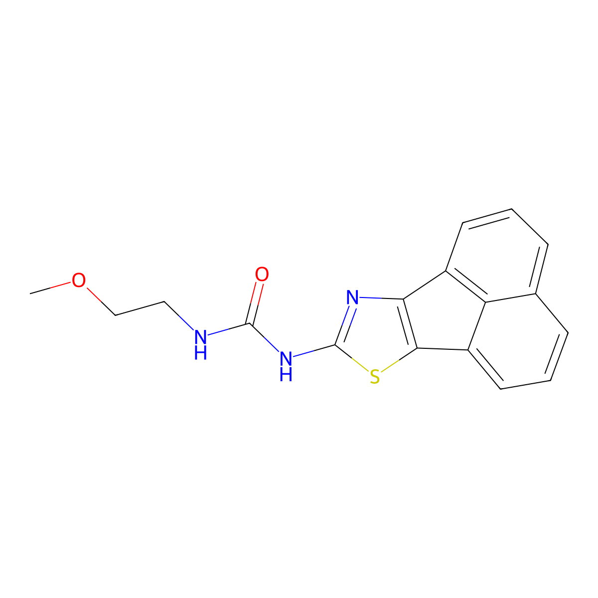 1-(Acenaphtho[1,2-d]thiazol-8-yl)-3-(2-methoxyethyl)urea molecular structure, CAS 1219844-27-5