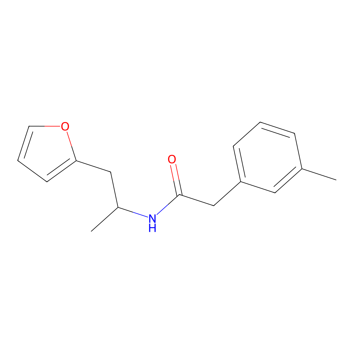 N-(1-(furan-2-yl)propan-2-yl)-2-(m-tolyl)acetamide molecular structure, CAS 1219902-22-3