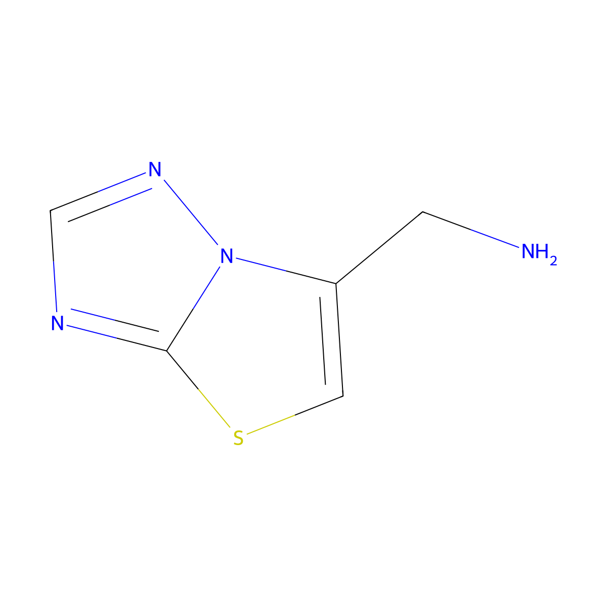 Thiazolo[3,2-b][1,2,4]triazol-6-ylmethanamine molecular structure, CAS 1219905-66-4