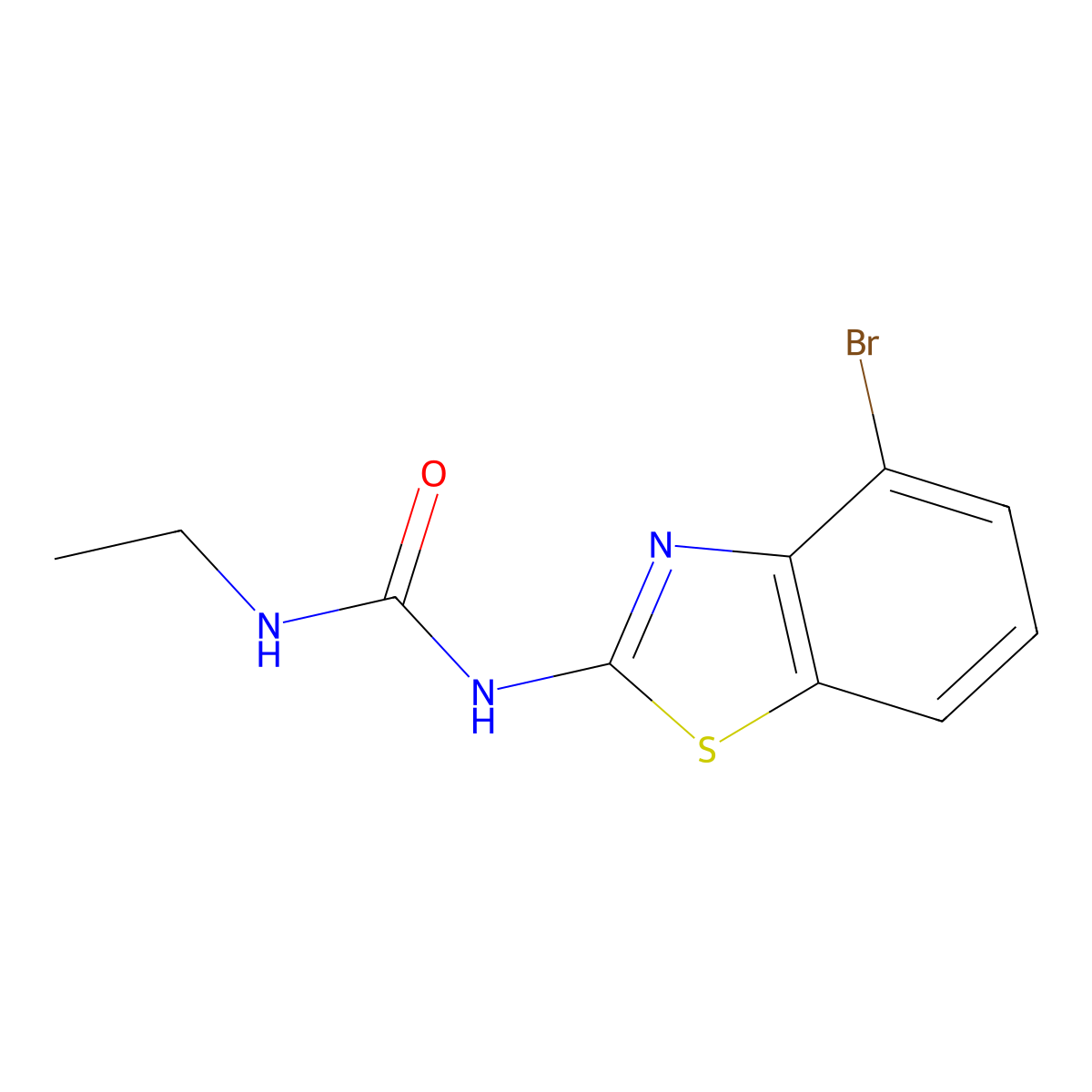 1-(4-Bromobenzo[d]thiazol-2-yl)-3-ethylurea molecular structure, CAS 1219911-97-3