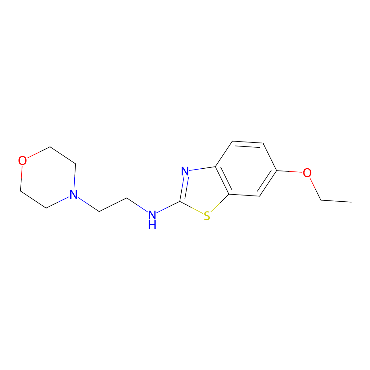 6-ethoxy-N-(2-morpholinoethyl)benzo[d]thiazol-2-amine molecular structure, CAS 1219912-59-0