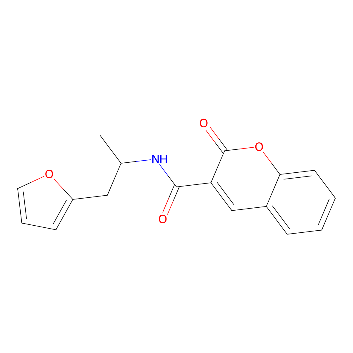 N-(1-(furan-2-yl)propan-2-yl)-2-oxo-2H-chromene-3-carboxamide molecular structure, CAS 1219913-41-3
