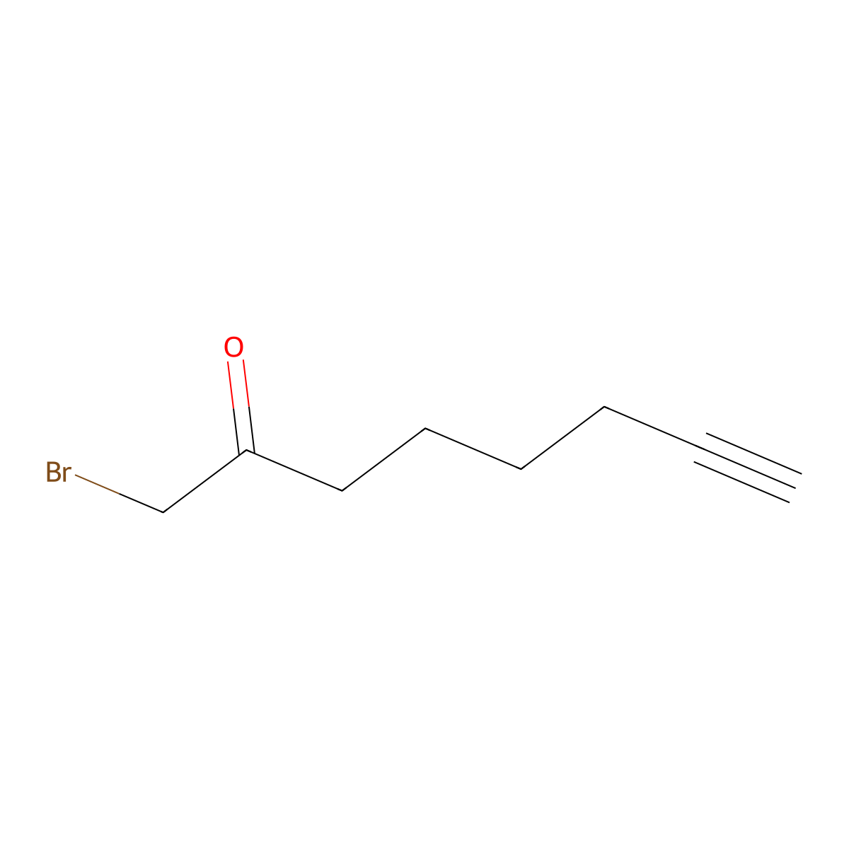 1-Bromooct-7-yn-2-one molecular structure, CAS 1219915-42-0