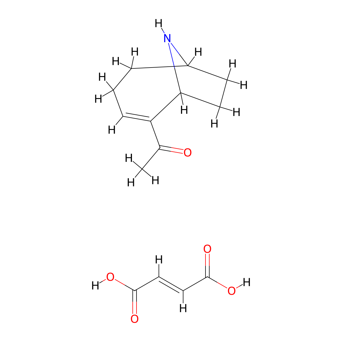 (+/-)-Anatoxin A fumarate molecular structure, CAS 1219922-30-1