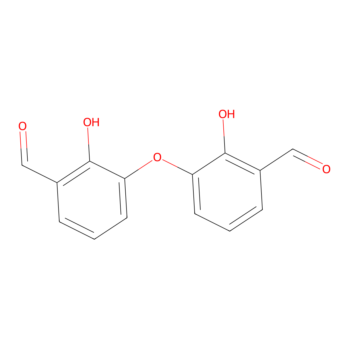 3-(3-Formyl-2-hydroxyphenoxy)-2-hydroxybenzaldehyde molecular structure, CAS 1219927-05-5