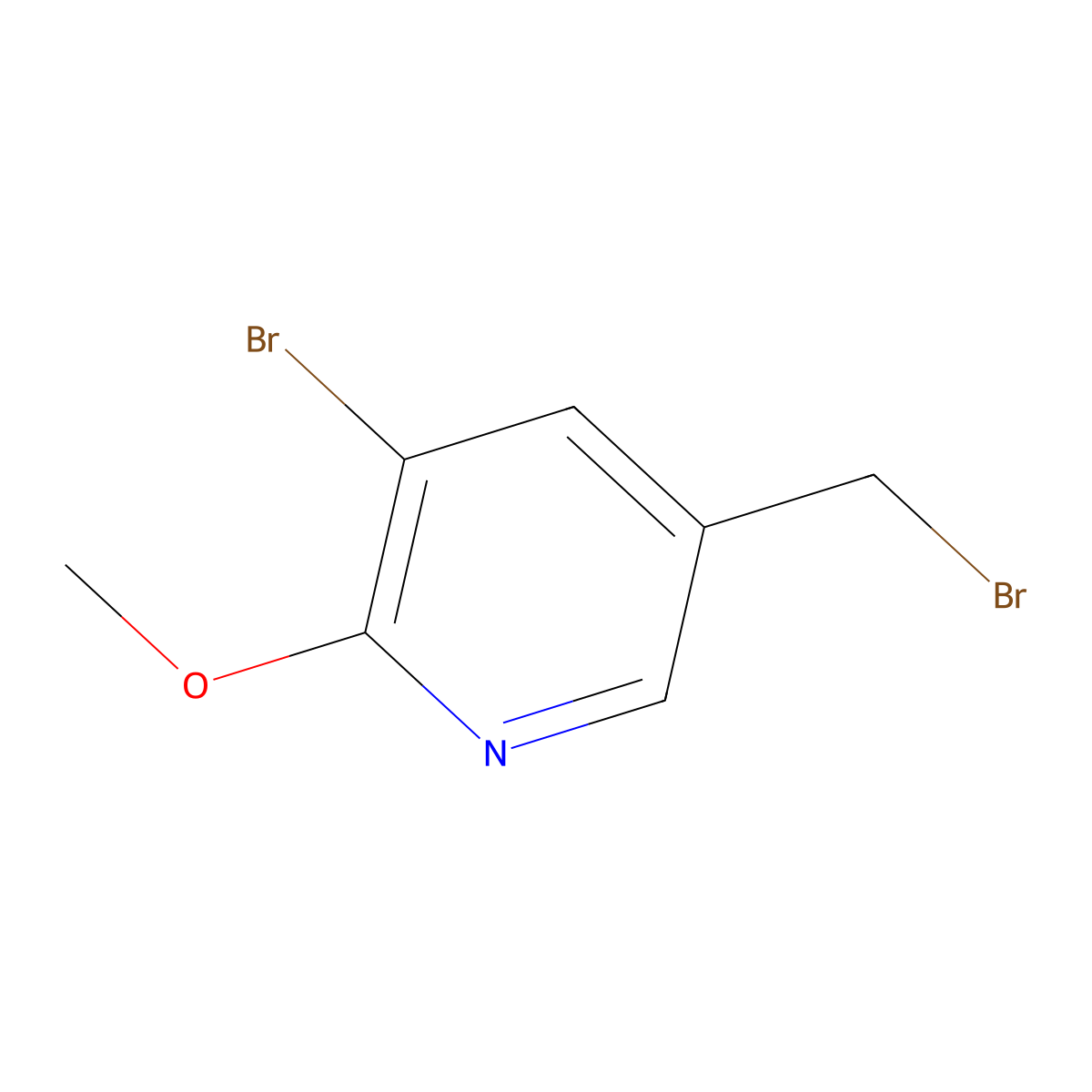 3-Bromo-5-bromomethyl-2-methoxy-pyridine molecular structure, CAS 1219936-53-4