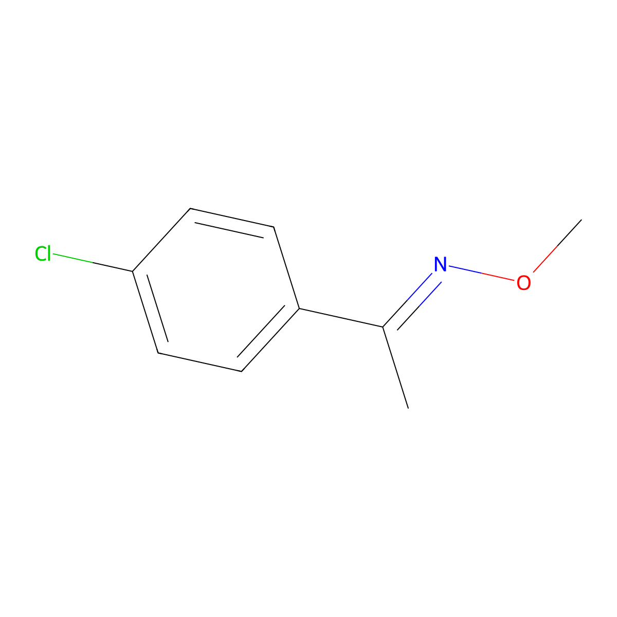 1-(4-Chlorophenyl)ethylidene(methoxy)amine molecular structure, CAS 1219940-12-1