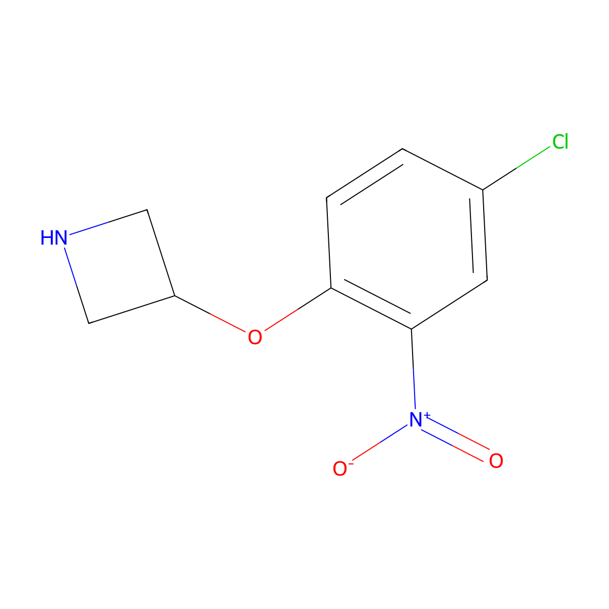 3-(4-Chloro-2-nitrophenoxy)azetidine molecular structure, CAS 1219948-69-2
