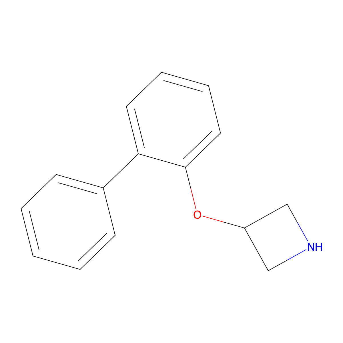 3-([1,1'-Biphenyl]-2-yloxy)azetidine molecular structure, CAS 1219948-73-8