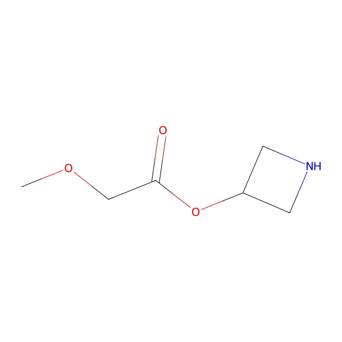 3-Azetidinyl 2-methoxyacetate molecular structure, CAS 1219949-56-0