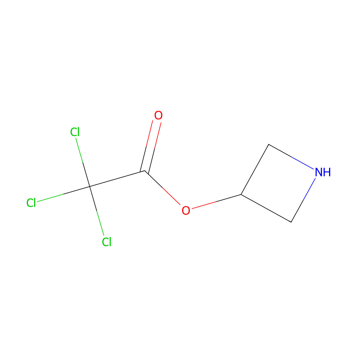 Azetidin-3-yl 2,2,2-trichloroacetate molecular structure, CAS 1219956-76-9