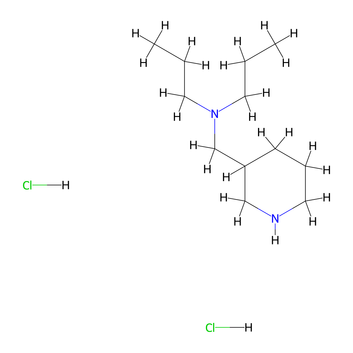 N-(Piperidin-3-ylmethyl)-N-propylpropan-1-amine dihydrochloride molecular structure, CAS 1219957-11-5