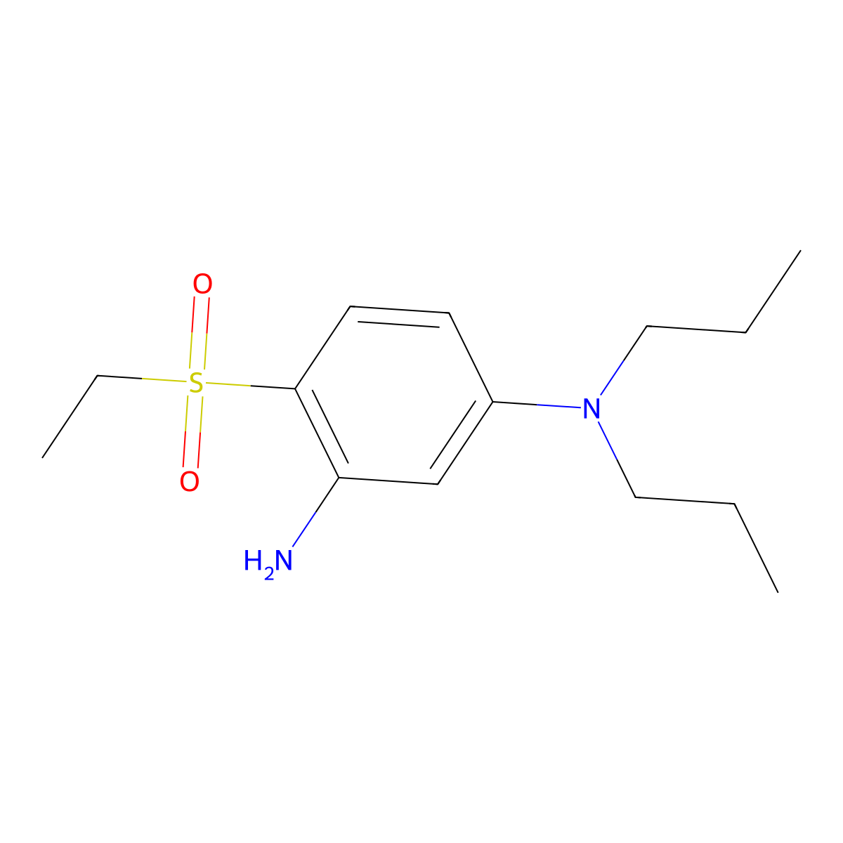 4-(Ethylsulfonyl)-N1,N1-dipropyl-1,3-benzenediamine molecular structure, CAS 1219957-21-7