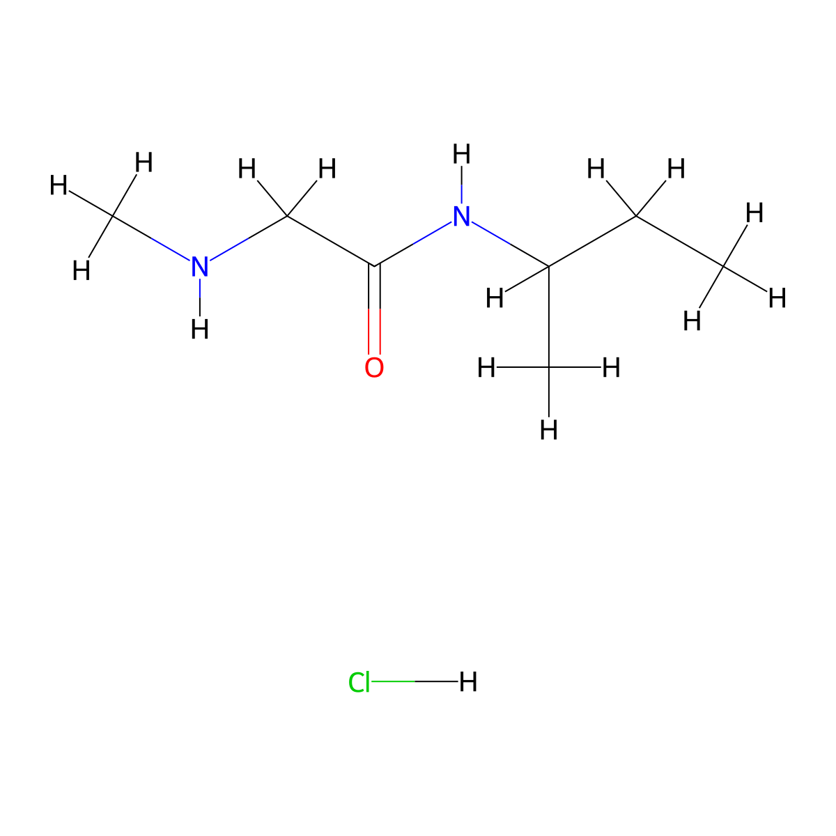 N-(sec-Butyl)-2-(methylamino)acetamide hydrochloride molecular structure, CAS 1219957-42-2