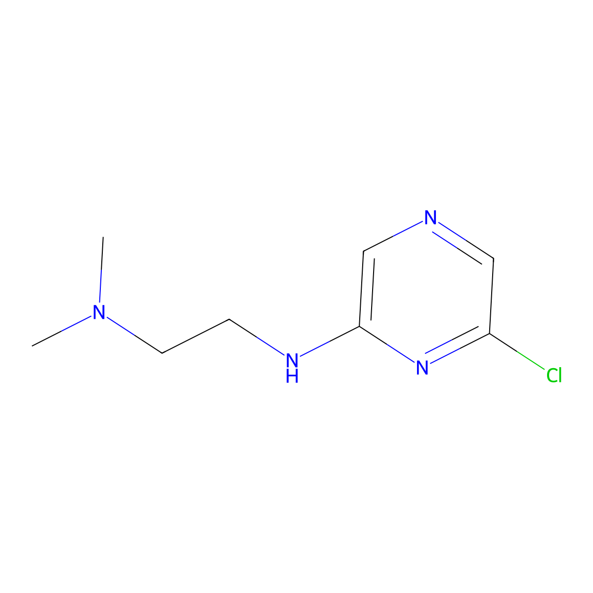 N1-(6-Chloropyrazin-2-yl)-N2,N2-dimethylethane-1,2-diamine molecular structure, CAS 1219957-55-7
