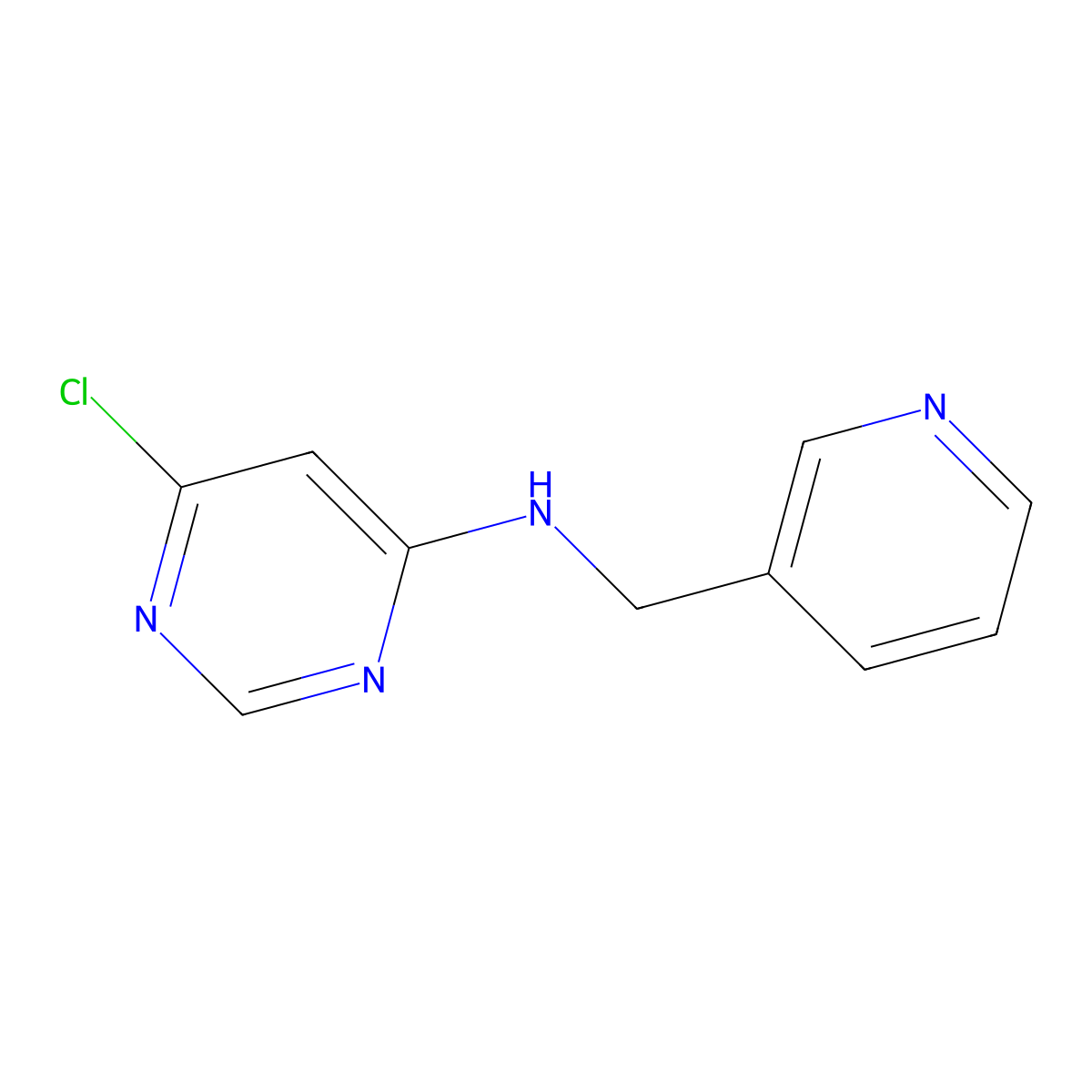 6-Chloro-N-(3-pyridinylmethyl)-4-pyrimidinamine molecular structure, CAS 1219957-80-8