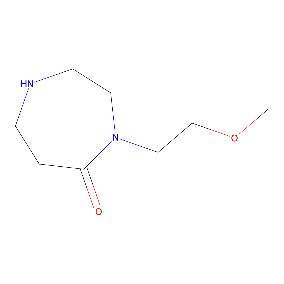 4-(2-Methoxyethyl)-1,4-diazepan-5-one molecular structure, CAS 1219960-42-5