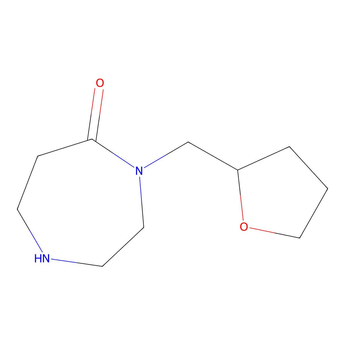 4-(Tetrahydro-2-furanylmethyl)-1,4-diazepan-5-one molecular structure, CAS 1219960-43-6