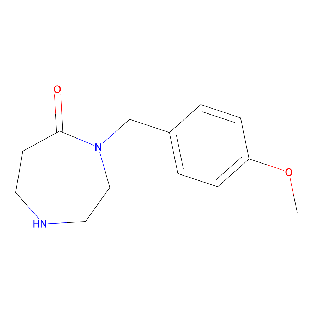 4-(4-Methoxybenzyl)-1,4-diazepan-5-one molecular structure, CAS 1219960-45-8