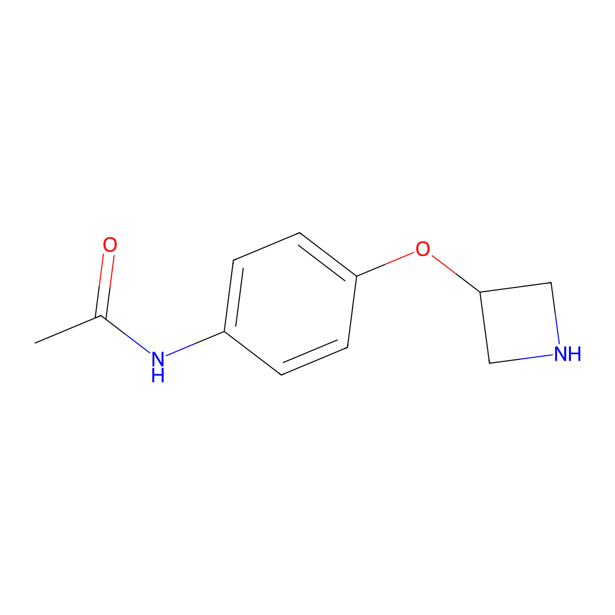 N-(4-(Azetidin-3-yloxy)phenyl)acetamide molecular structure, CAS 1219961-29-1
