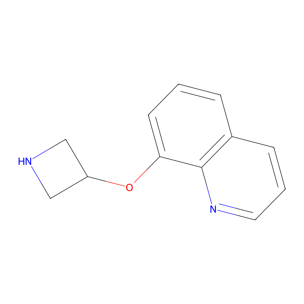8-(Azetidin-3-yloxy)quinoline molecular structure, CAS 1219963-74-2