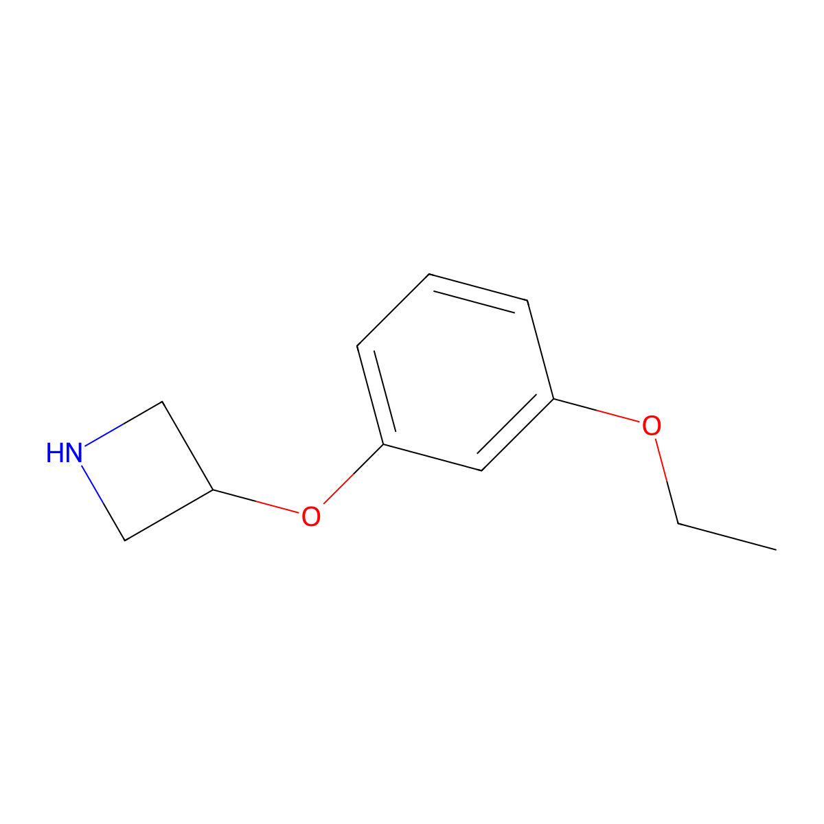 3-(3-Ethoxyphenoxy)azetidine molecular structure, CAS 1219963-85-5