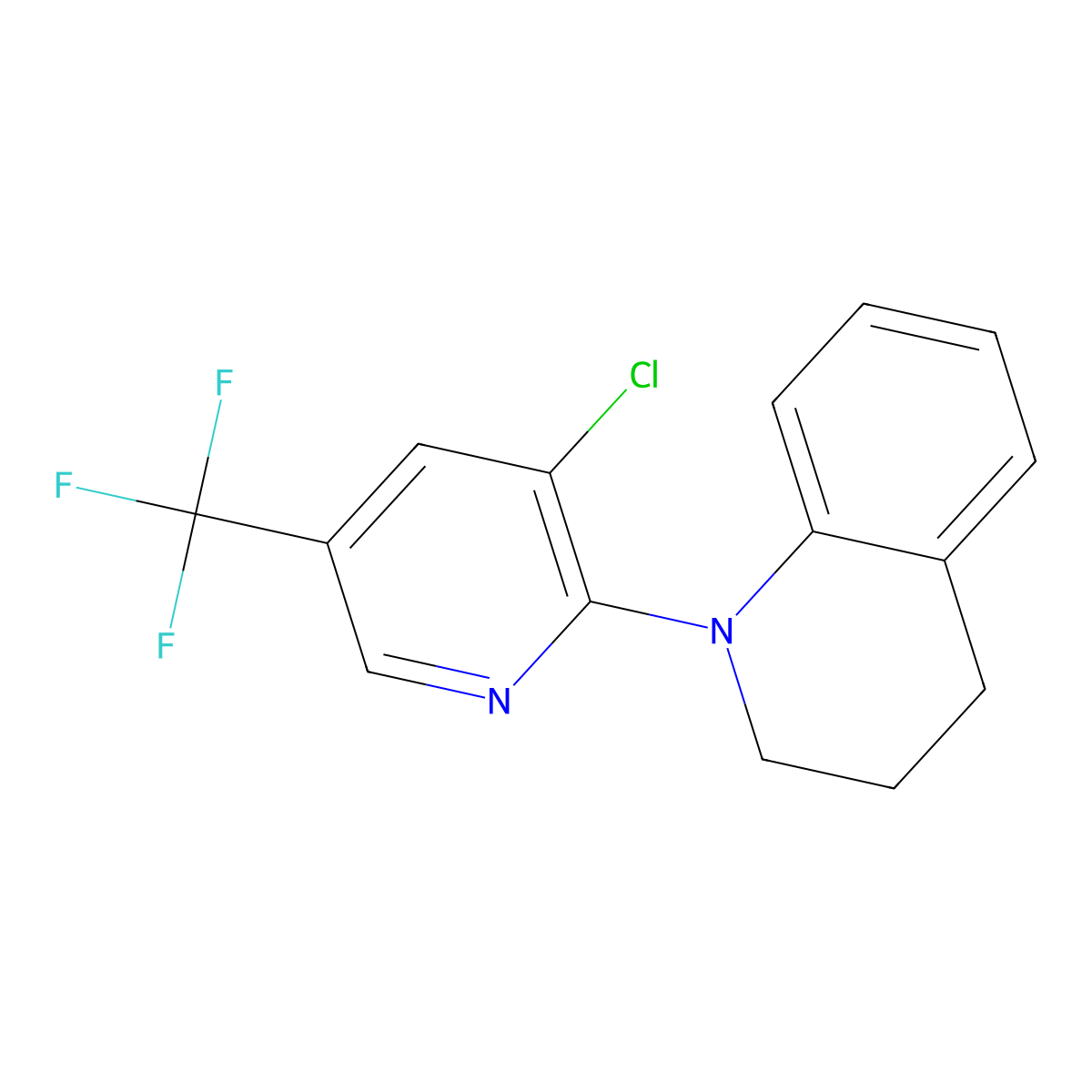 1-[3-Chloro-5-(trifluoromethyl)-2-pyridinyl]-1,2,3,4-tetrahydroquinoline molecular structure, CAS 1219967-13-1