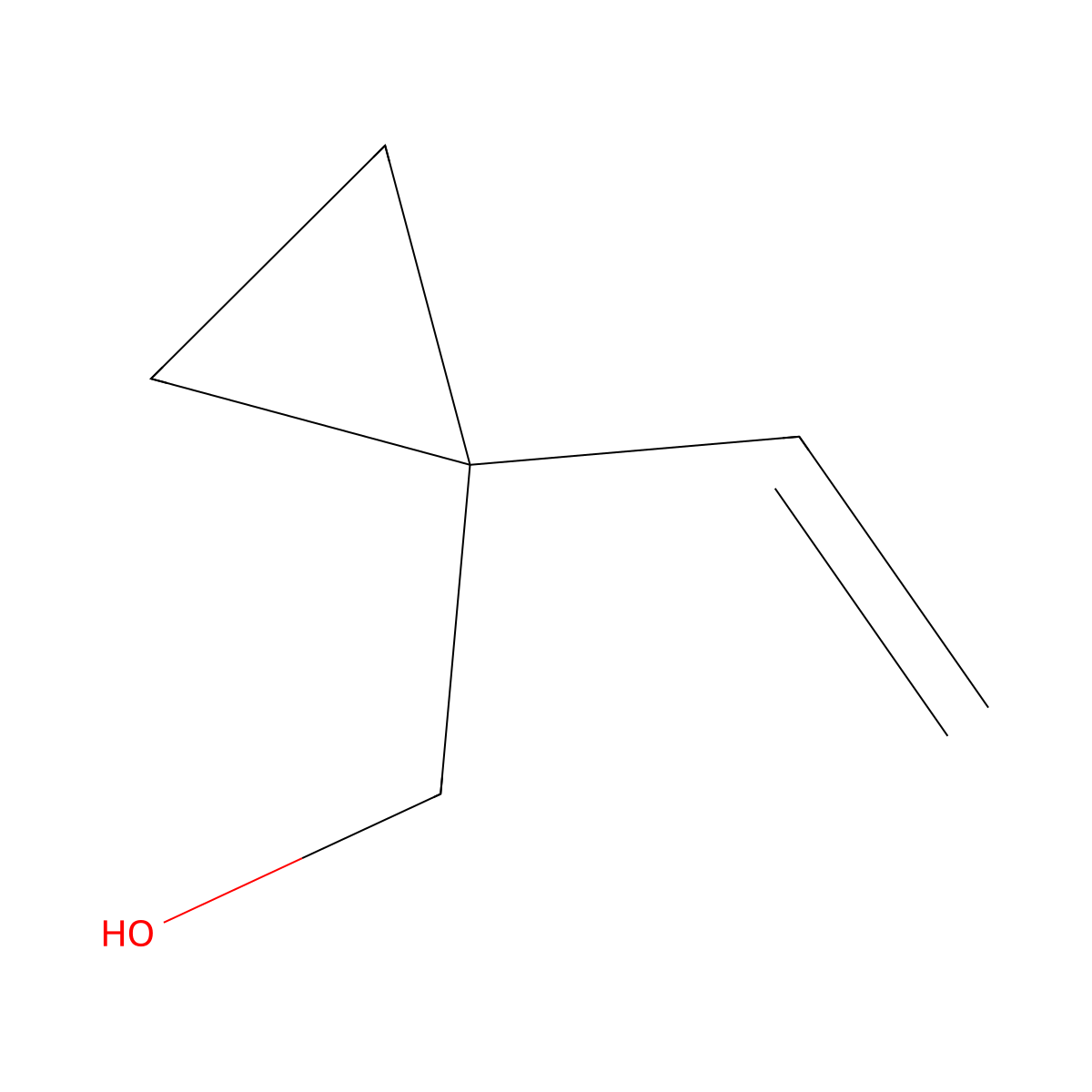 (1-Ethenylcyclopropyl)methanol molecular structure, CAS 1219973-15-5