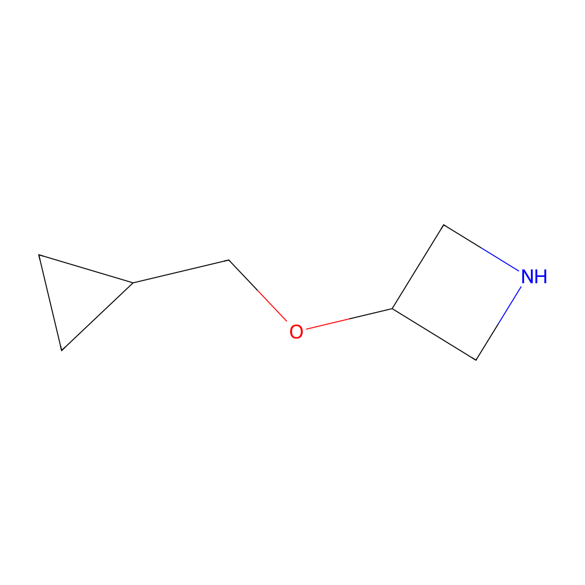 3-(Cyclopropylmethoxy)azetidine molecular structure, CAS 1219976-56-3