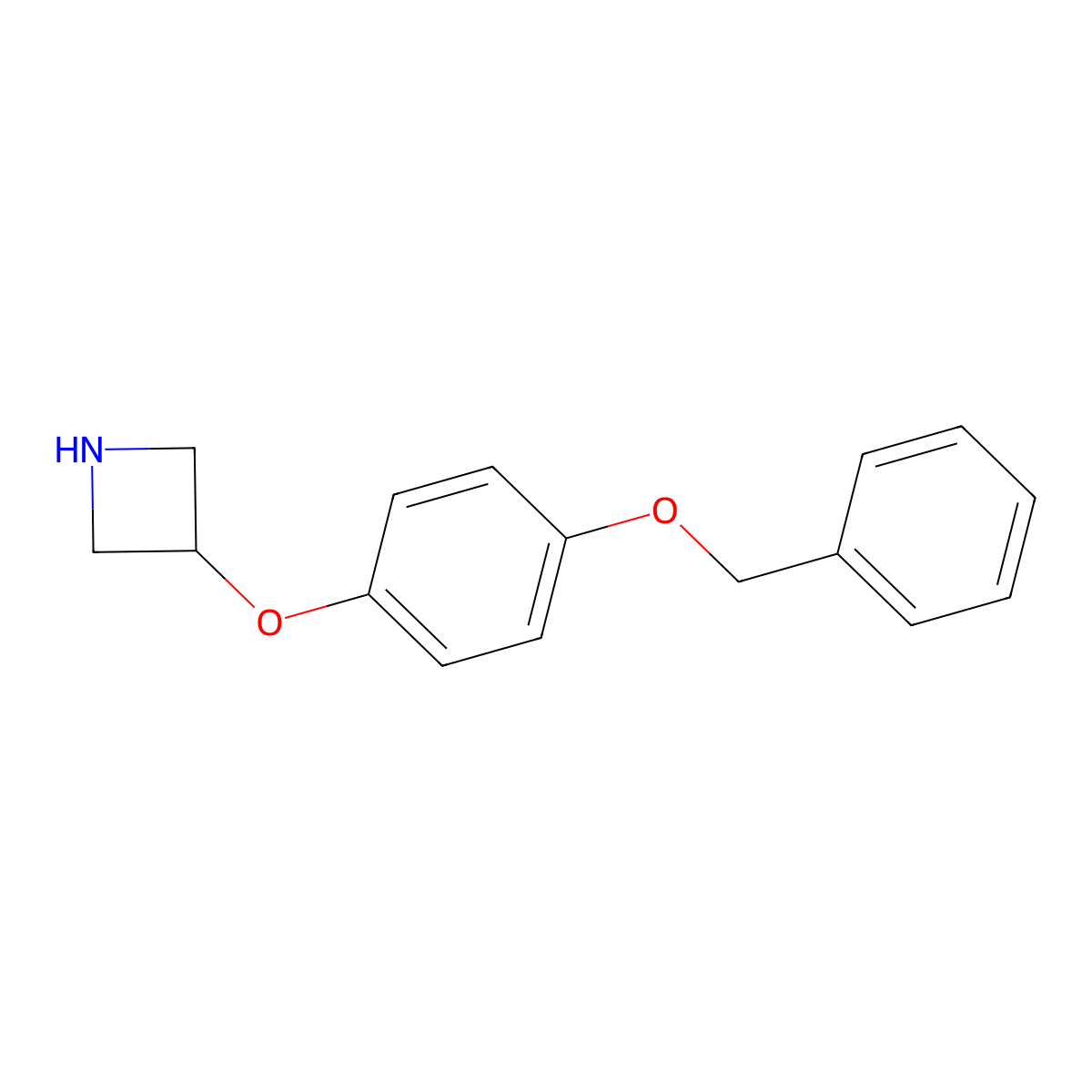 3-[4-(Benzyloxy)phenoxy]azetidine molecular structure, CAS 1219977-14-6