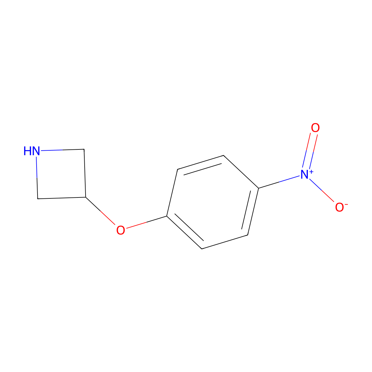 3-(4-Nitrophenoxy)azetidine molecular structure, CAS 1219977-31-7