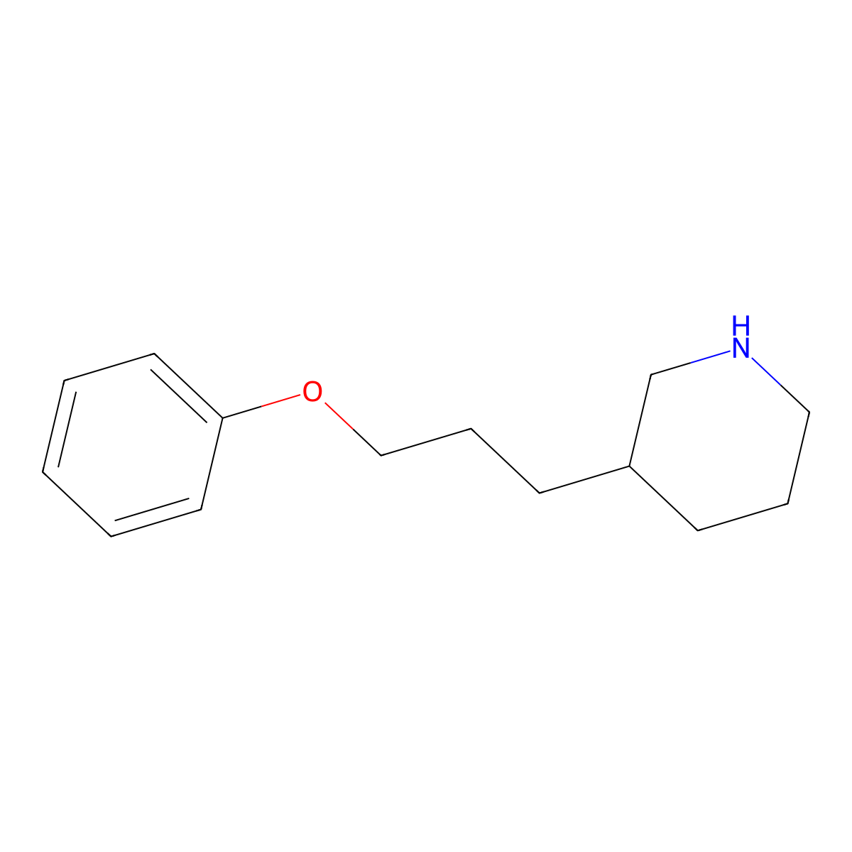 3-(3-Phenoxypropyl)piperidine molecular structure, CAS 1219977-32-8