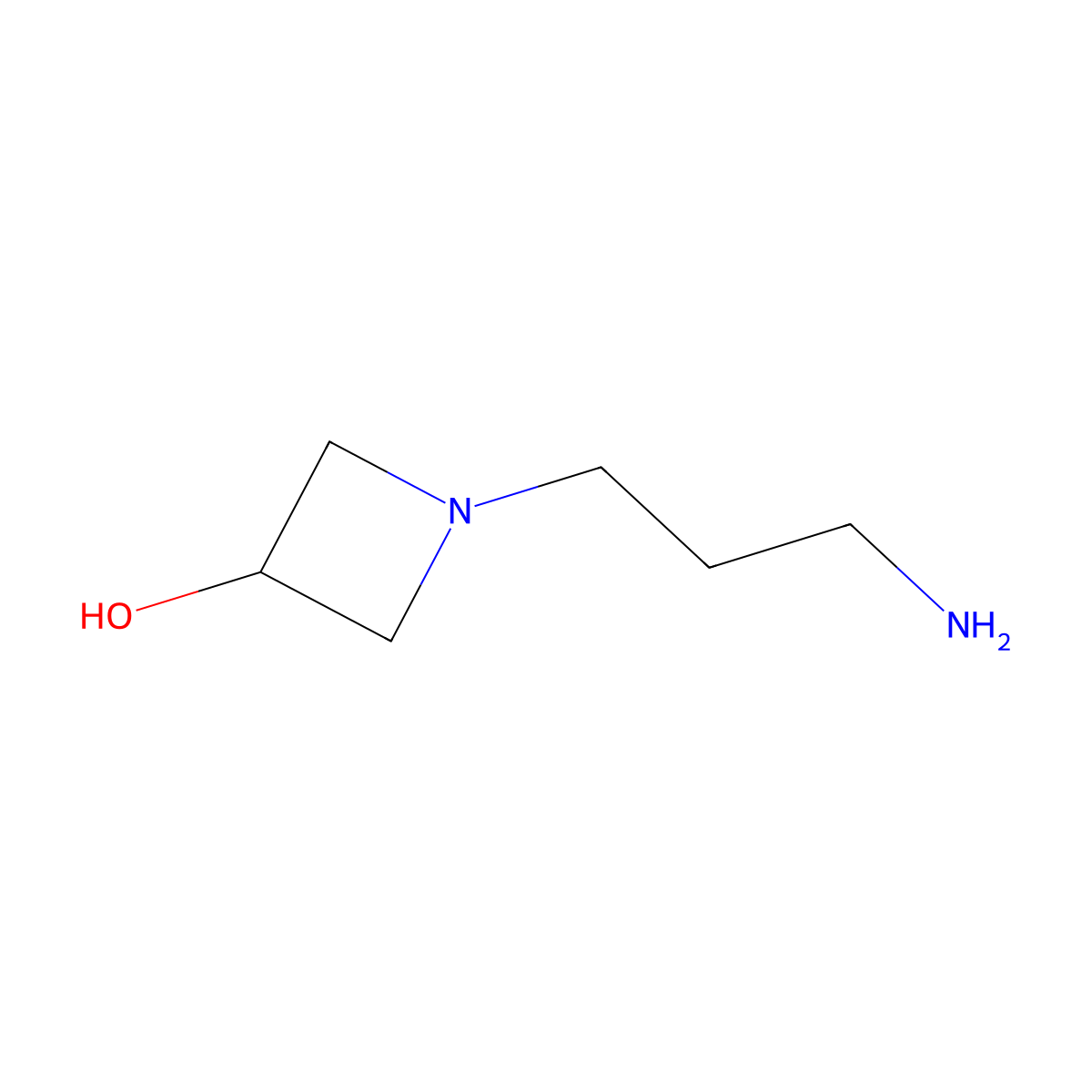 1-(3-Aminopropyl)azetidin-3-OL molecular structure, CAS 1219979-33-5