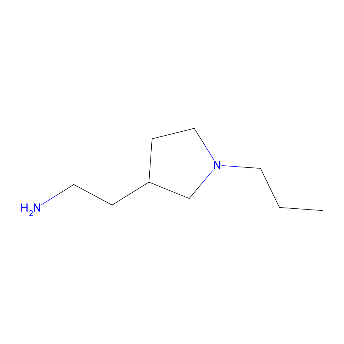 2-(1-Propyl-3-pyrrolidinyl)ethylamine molecular structure, CAS 1219979-40-4