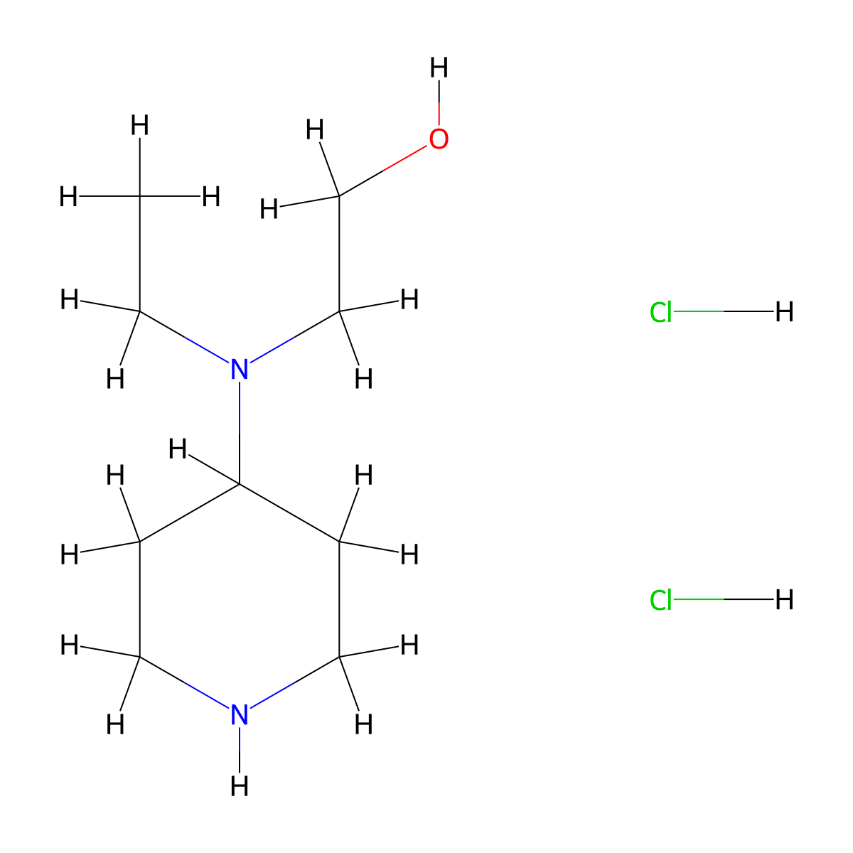 2-(Ethyl(piperidin-4-yl)amino)ethanol dihydrochloride molecular structure, CAS 1219979-66-4