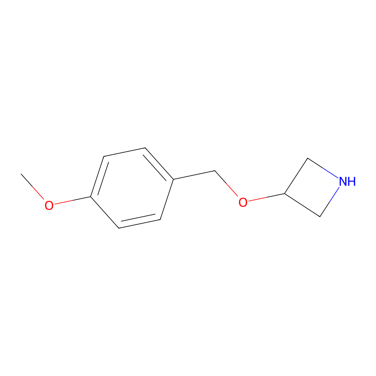 3-((4-Methoxybenzyl)oxy)azetidine molecular structure, CAS 1219980-02-5