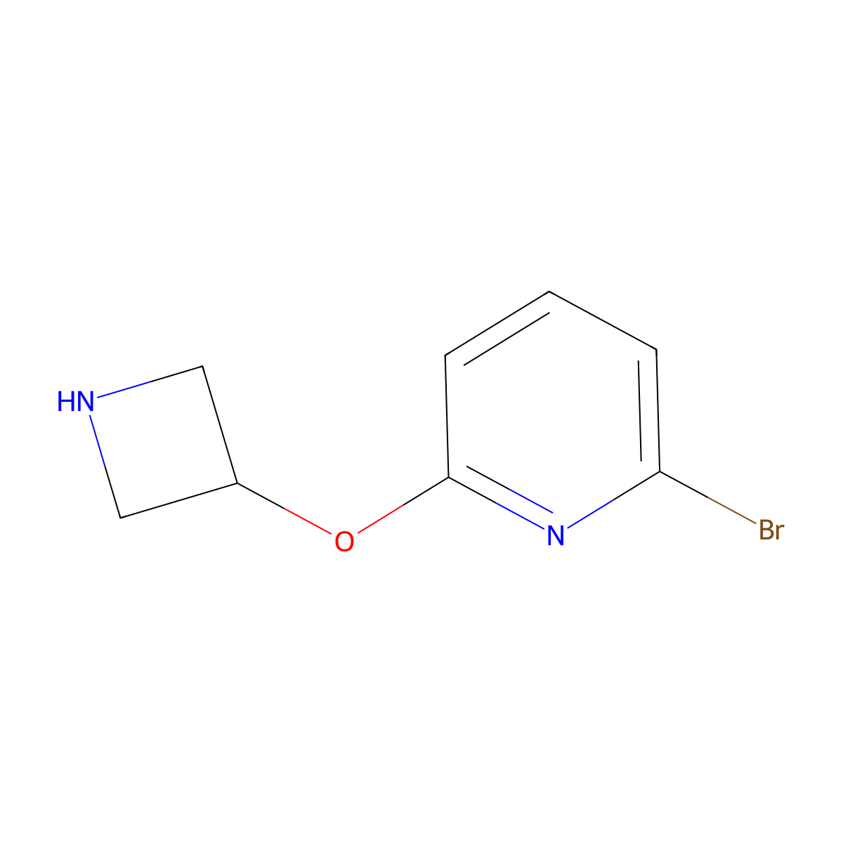 2-(Azetidin-3-yloxy)-6-bromopyridine molecular structure, CAS 1219980-57-0