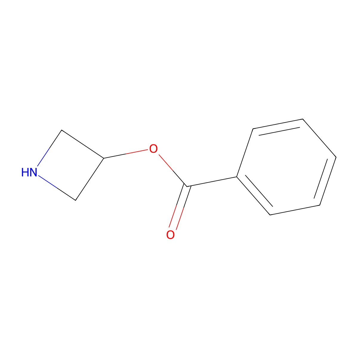 3-Azetidinyl benzoate molecular structure, CAS 1219980-94-5