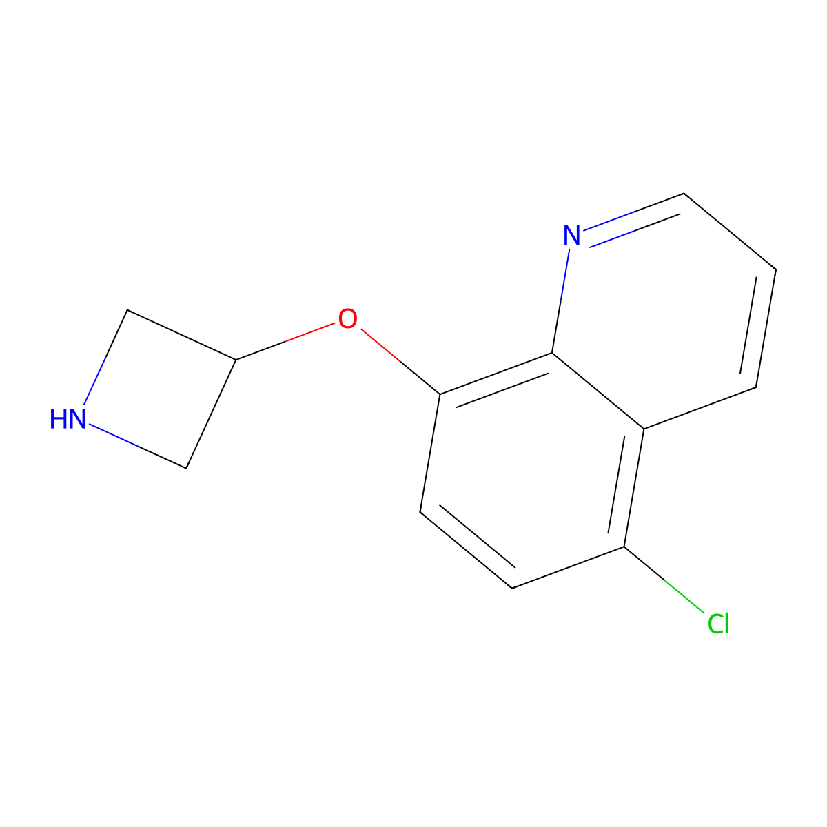 8-(Azetidin-3-yloxy)-5-chloroquinoline molecular structure, CAS 1219981-48-2