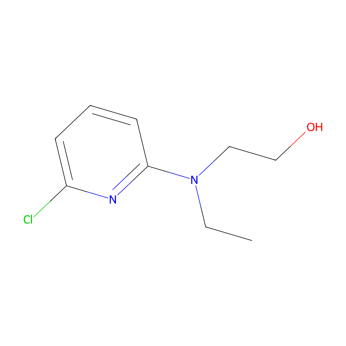 2-[(6-Chloro-2-pyridinyl)(ethyl)amino]-1-ethanol molecular structure, CAS 1219982-08-7