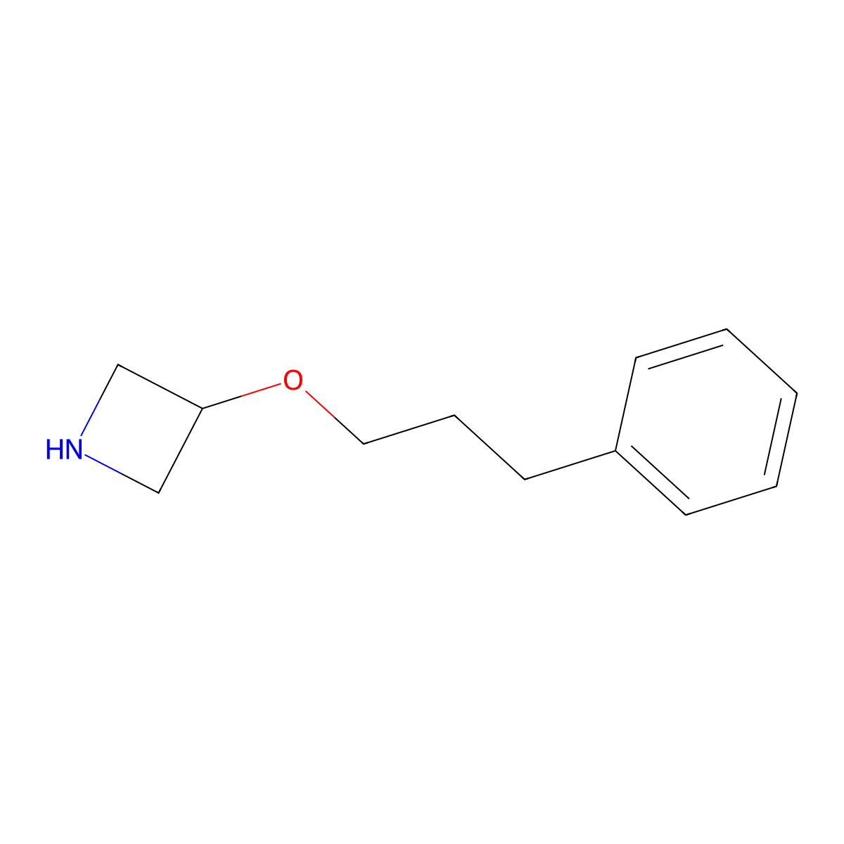 3-(3-Phenylpropoxy)azetidine molecular structure, CAS 1219982-09-8