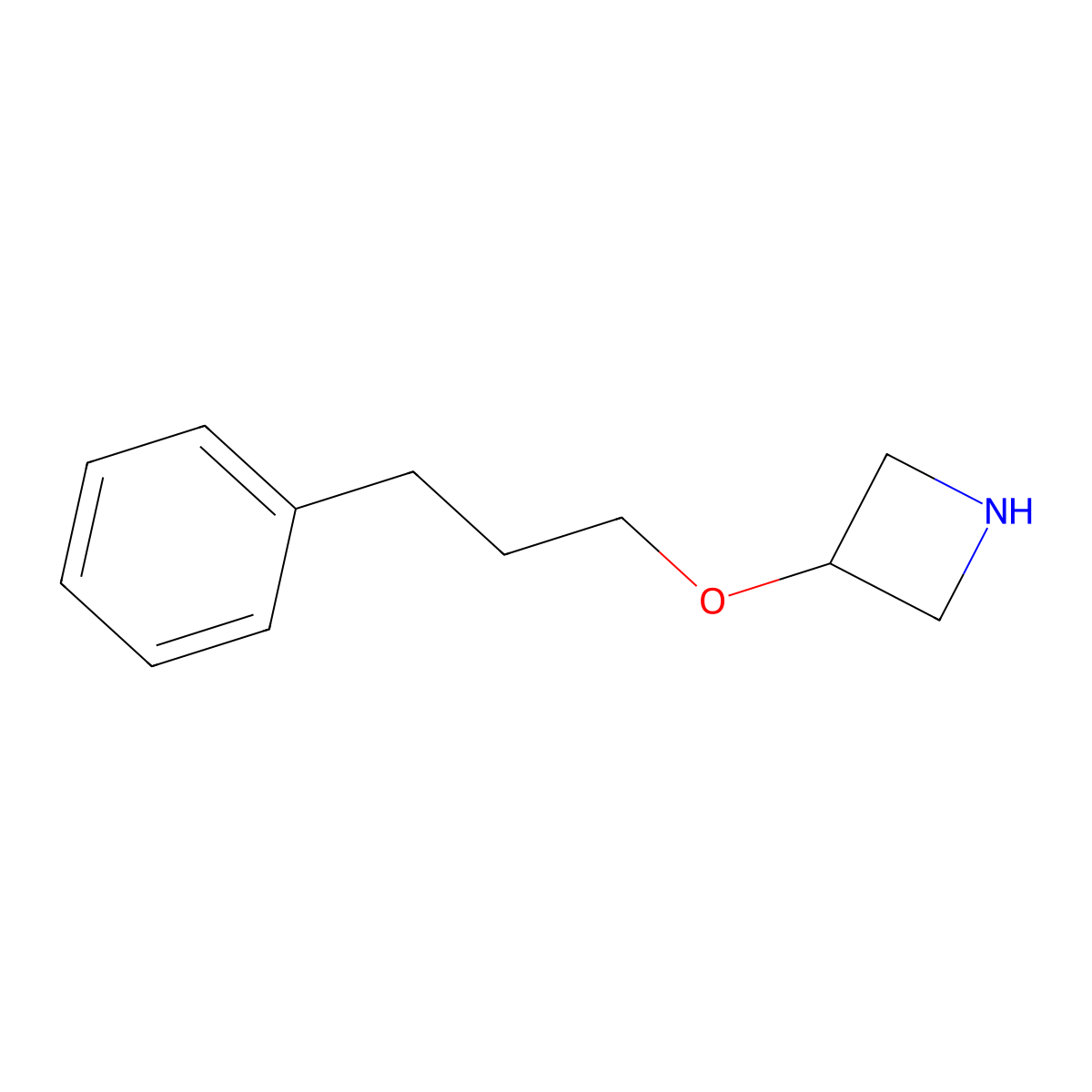 3-(3-Phenylpropoxy)azetidine molecular structure, CAS 1219982-09-8